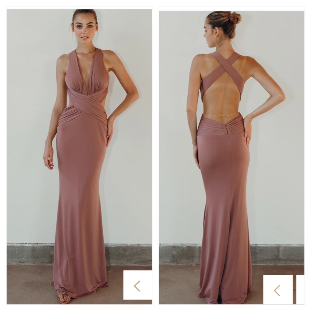 Katie may SECRET AGENT GOWN small ash rose